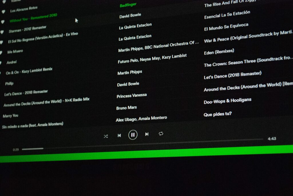 spotify web player playlists